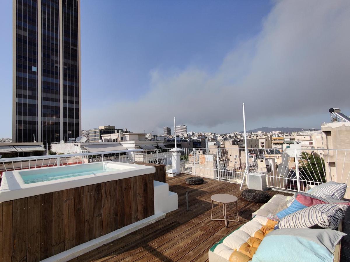 Unique Solar Penthouse With Jacuzzi And Sauna In Central Афины Экстерьер фото